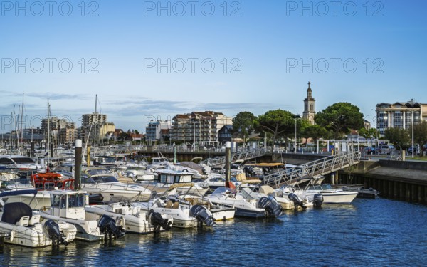 Marina and Beach in Arcachon, Gironde, France
