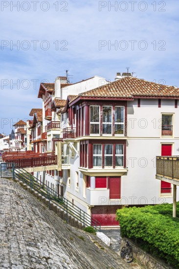 Beach and seaside in Saint-Jean-de-Luz, Nouvelle-Aquitaine, Pyrenees-Atlantiques, France