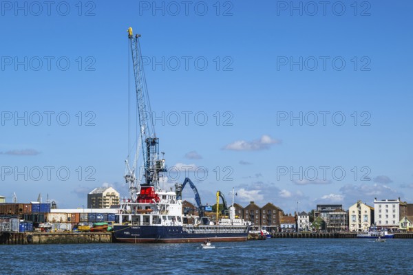 Port Docks in Poole, Dorset, England, United Kingdom
