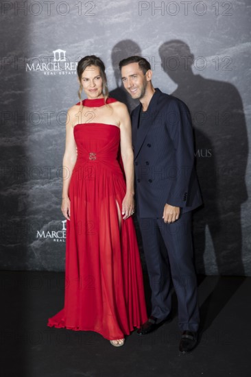 Hilary Swank and Marcel Remus at the Remus Lifestyle Night on the rooftop terrace of the Pure Salt Hotel in El Toro, Magaluf, Majorca, Spain on 31/07/2025
