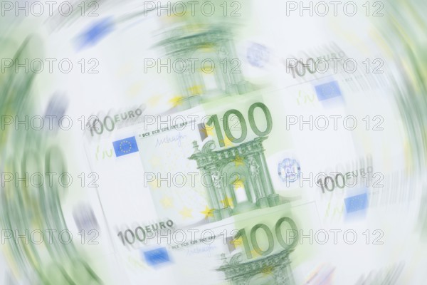 100 euro banknotes, 100 euros