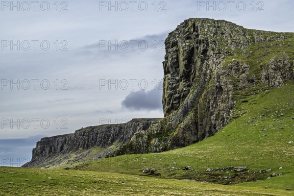 Cliffs over Neist Point Lighthouse, Isle of Skye, Scotland, UK