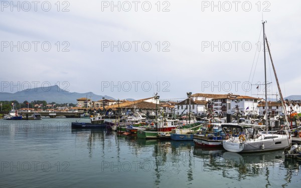 Marina in Saint-Jean-de-Luz, Nouvelle-Aquitaine, Pyrenees-Atlantiques, France