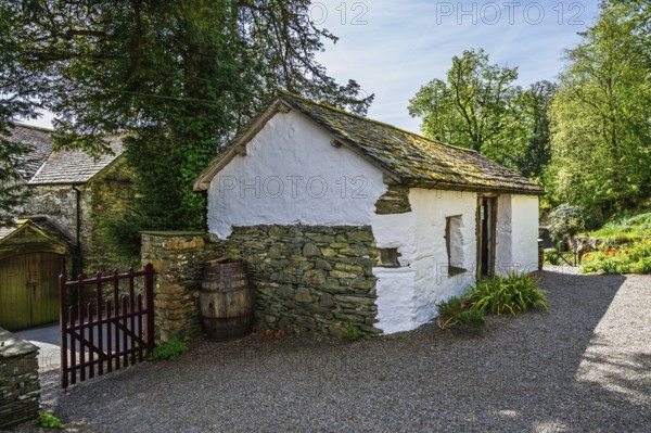 Townend house, National Trust, Troutbeck, Windermere, Lake District, Cumbria, England, United Kingdom