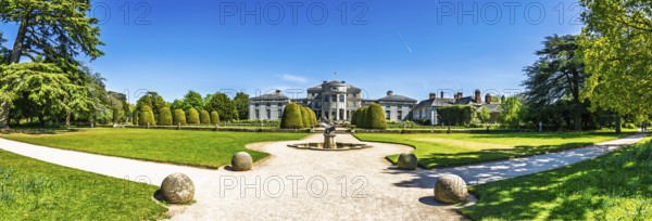 Panorama of Shugborough Estate, National Trust House and garden, Great Haywood, Staffordshire, England, United Kingdom