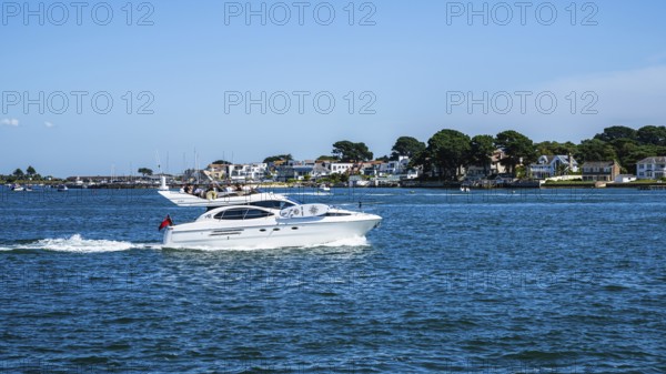 Boats on seaside in Poole, Dorset, England, United Kingdom