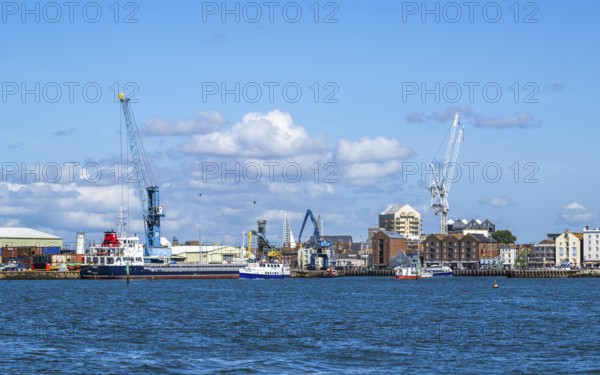 Port Docks in Poole, Dorset, England, United Kingdom