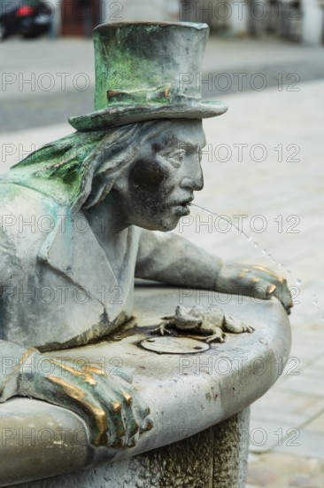 Water spirit fountain on the market square of the Capital of Culture 2026, Trencín, Slovakia