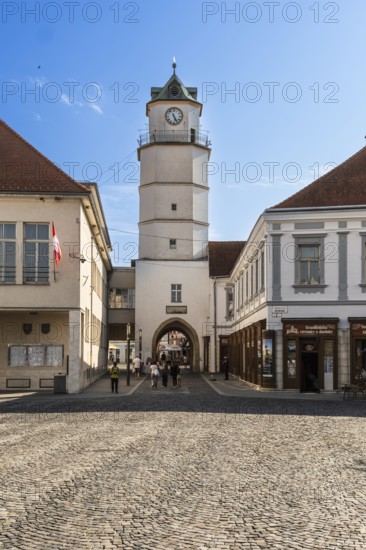 City tower and historic city centre, Capital of Culture 2026, Trencín, Slovakia