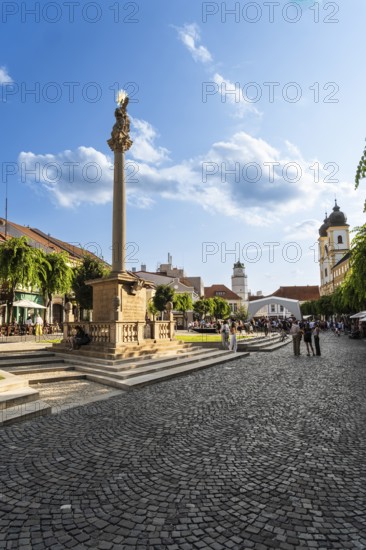 Plague column commemorating the victims of the plague column at the beginning of the 18th century, Capital of Culture 2026, Trencín, Slovakia