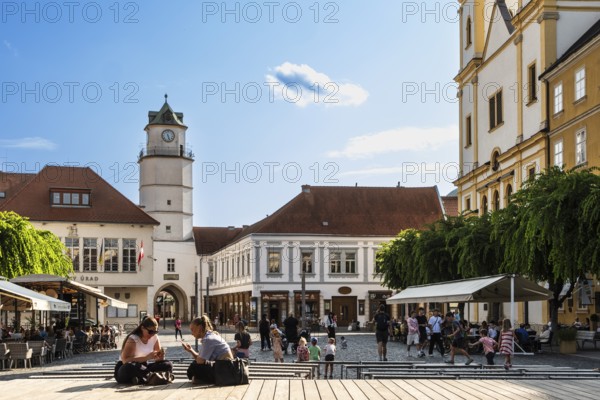 City tower and historic city centre, Capital of Culture 2026, Trencín, Slovakia