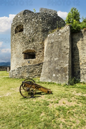 Cannon in Trencín Castle, Capital of Culture 2026, Trencín, Slovakia