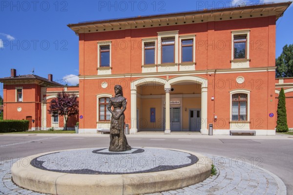 Empress Elisabeth Museum in the old railway station in Possenhofen, Pöcking, Lake Starnberg, Upper Bavaria, Bavaria, Germany