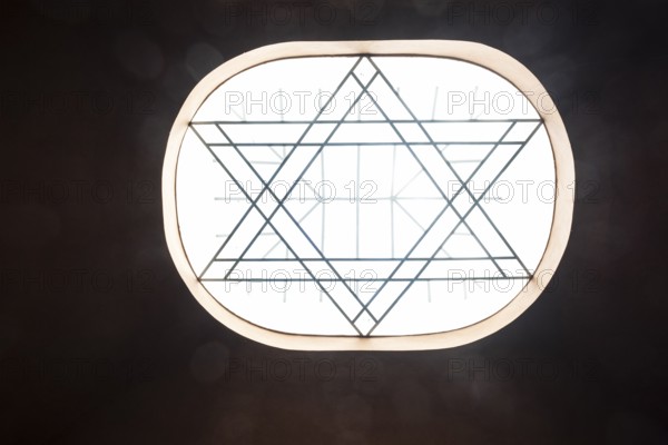 Renovated prayer room of the Jewish community in the Neolog Synagogue converted into a cultural centre by Berlin architect Richard Scheibner in the Capital of Culture 2026, Trencín, Slovakia