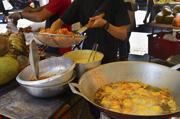 Street food stall, Chinatown, Kuala Lumpur, Malaysia, Asia