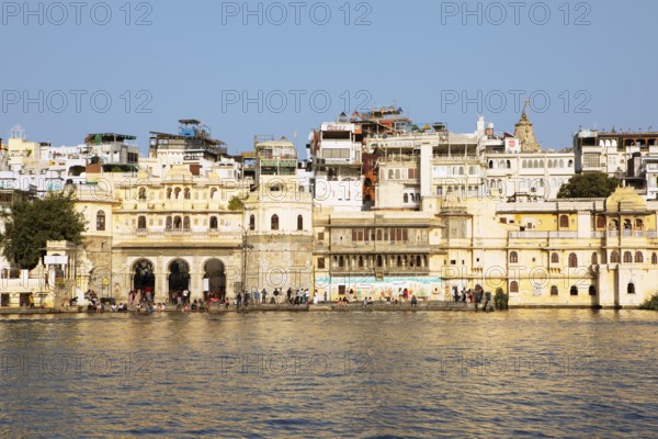 Gangaur Ghat or Gangori Ghat at Lake Pichola, Udaipur, Rajasthan, India