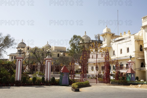 Residence of the royal family in the City Palace, Udaipur, Rajasthan, India