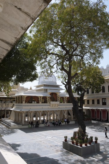 Chowmukha Pavilion, City Palace, Udaipur, Rajasthan, India
