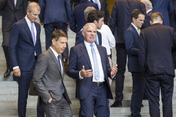 Carsten Spohr (CEO of Deutsche Lufthansa) after the Made for Germany investment summit at the Federal Chancellery. The investment summit aims to strengthen Germany as a business location, with representatives from a total of 61 German companies meeting with Chancellor Merz. Berlin, 21 July 2025