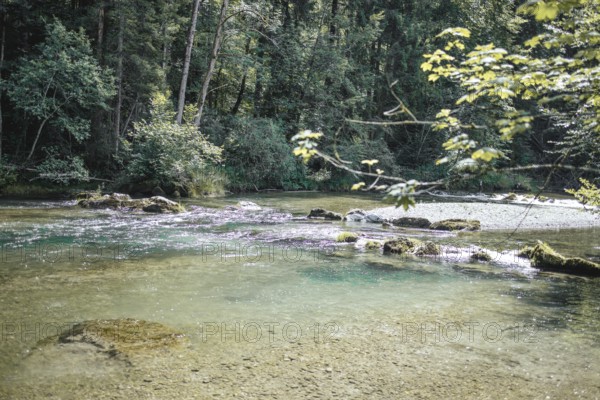 Mangfall near Bruckmühl, district of Miesbach, Upper Bavaria, Bavaria, Germany