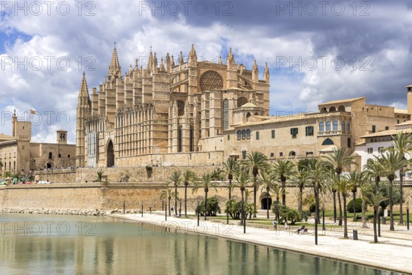 Cathedral Church Catedral de Palma de Majorca La Seu in Palma de Majorca, Spain