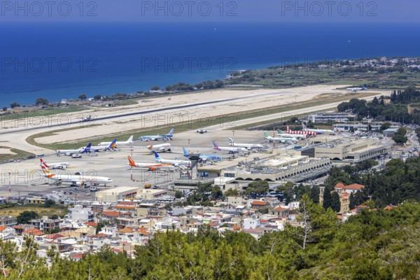 View of Rhodes Airport, Greece