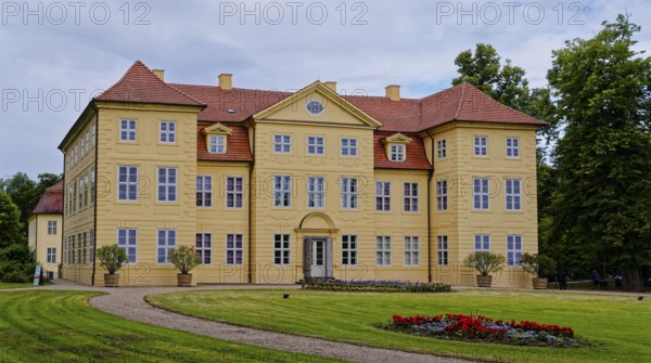 Mirow Castle on Mirow Castle Island was one of the secondary residences of the Dukes of Mecklenburg-Strelitz. Mirow, Mecklenburg-Western Pomerania, Germany