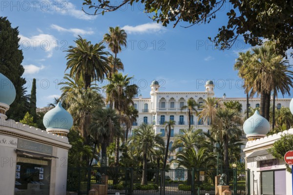 Luxury hotel, Menton, Alpes Maritimes, Provence Alpes Cote d'Azur, French Riviera, South of France, France