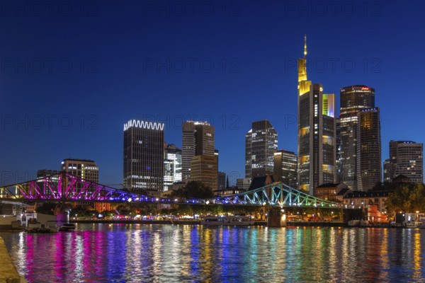 Frankfurt sets an example: The Eiserner Steg will shine in rainbow colours for Christopher Street Day (CSD) . Under the motto Never again silent - Frankfurt is loud, the Main metropolis will be celebrating this year's CSD for the first time from Thursday 17 to Sunday 20 July on the banks of the Main, Eiserner Steg, Frankfurt am Main, Hesse, Germany