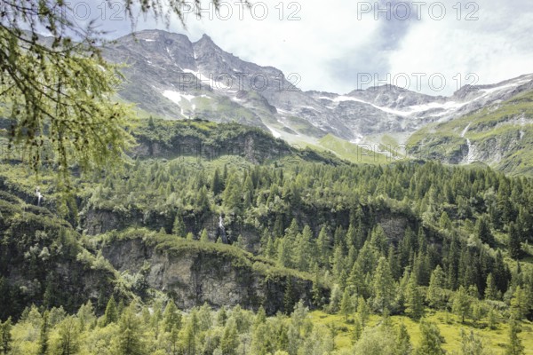 View of the Hoher Sonnblick, Rauris, Pinzgau, Salzburg, Austria