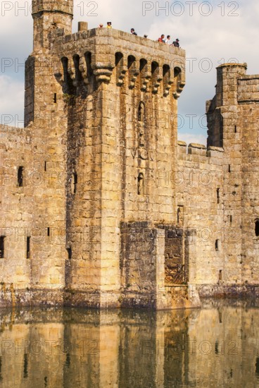 Bodiam Castle is located in East Sussex near the River Rother. It has long been one of England's most popular and best-known castles. England, UK