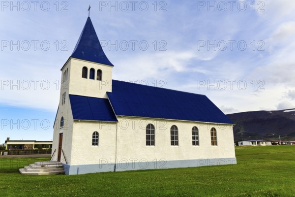 Hofsoskirkja, church in Hofsos, Tröllaskagi peninsula, North Iceland, Iceland