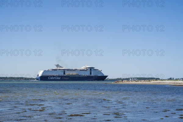 Ferry Color Line, Color Magic, Laboe, Baltic resort, Fjord, Baltic Sea, North Frisia, Schleswig-Holstein, Germany