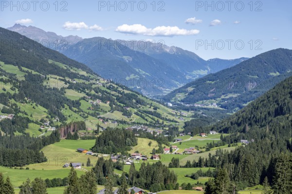 View over the Ridnaun Valley, South Tyrol, Italy