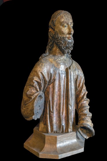 Fragment of Christ from a palm donkey, around 1450, Stadtmuseum Radolfzeii, Seetorstr.11-17, Radolfzell, Baden-Württemberg, Germany