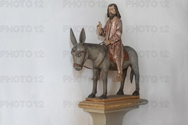 Palmesel in St Briccius Church, Wurmlingen, Tuttlingen district, Baden-Württemberg, Germany