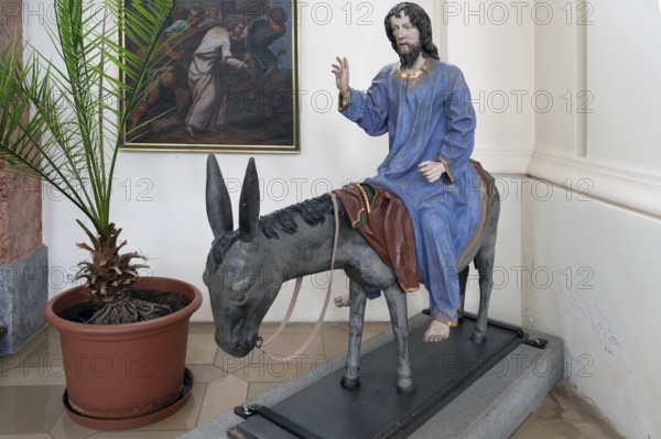 Palmesel, around 1490, St John's parish church, Biberacher Str. 6, Ummendorf, Biberach district, Baden-Württemberg, Germany