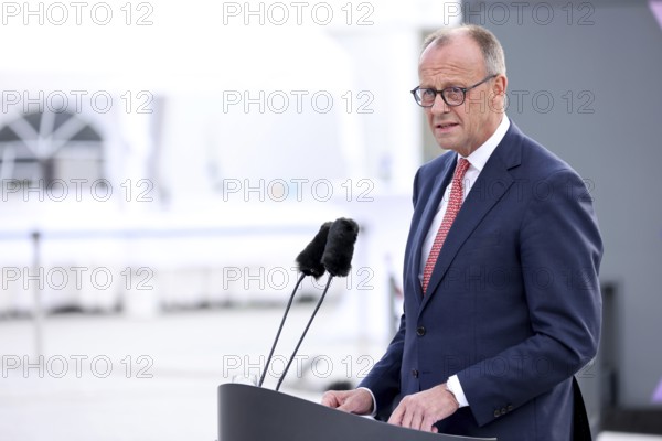 Friedrich Merz also Joachim-Friedrich Martin Josef Merz, Chancellor of the Federal Republic of Germany - Festakt 70 Jahre Deutschland in der NATO, Federal Ministry of Defence, Berlin, 09.7.25