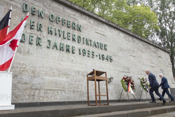 Petr Pavel (President of the Czech Republic) and Kai Wegner (Governing Mayor of Berlin) during a wreath-laying ceremony at the Plötzensee Memorial in Berlin on 9 July 2025. The visit was a personal wish of Mr Pavel, as of the more than 2, 800 people killed, 677 were Czechs, the second largest population group after Germans