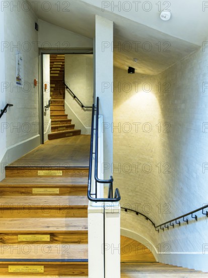 Staircase in the newly built garnison church in Potsdam, Brandenburg, Germany