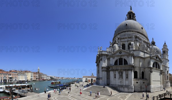 Basilica di S. Maria della Salute on the Grand Canal, Venice, Vento, Italy