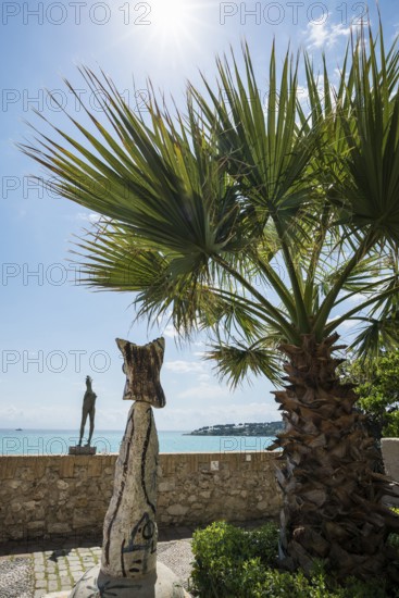 Sculpture, Artist Xavier, Musée Picasso, Antibes, Provence Alpes Côte d'Azur, South of France, France