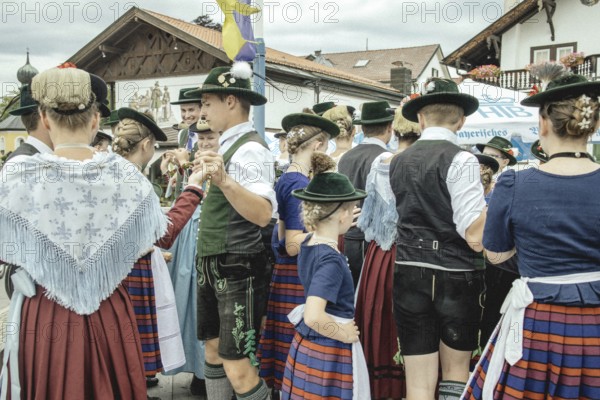 Traditional traditional costume anniversary of the Trachtenverein Schliersee Stamm 1888, Schliersee, Upper Bavaria, Bavaria, Germany, 2025