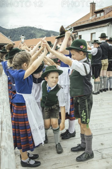 Traditional traditional costume anniversary of the Trachtenverein Schliersee Stamm 1888, Schliersee, Upper Bavaria, Bavaria, Germany, 2025
