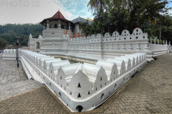 Temple of the sacred Tooth Relic or Sri Dalada Maligawa, Octagonal tower, Kandy, Sri Lanka