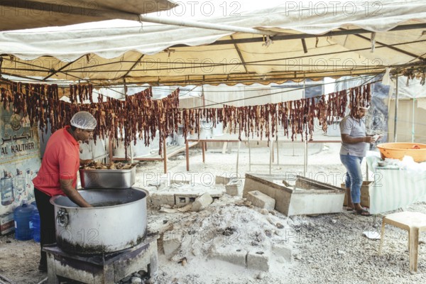 Traditional camel restaurant in Salalah, Dhofar, Oman
