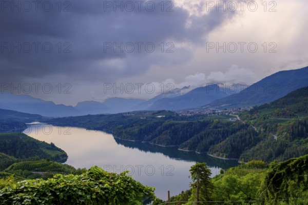 Lago di S. Giustina, from Cagno, Val di Non, Trentino, Italy