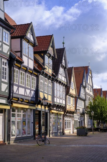 Half-timbered houses in the old town centre, Celle, Lüneburg Heath, Lower Saxony, Germany