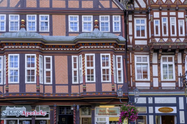 Celle Stechbahn, half-timbered houses, Celle, Celle, Lüneburg Heath, Lower Saxony, Germany