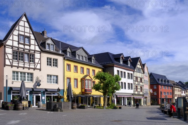 Am Markt, Old Town, Bad Münstereifel, Eifel, Euskirchen district, North Rhine-Westphalia, Germany